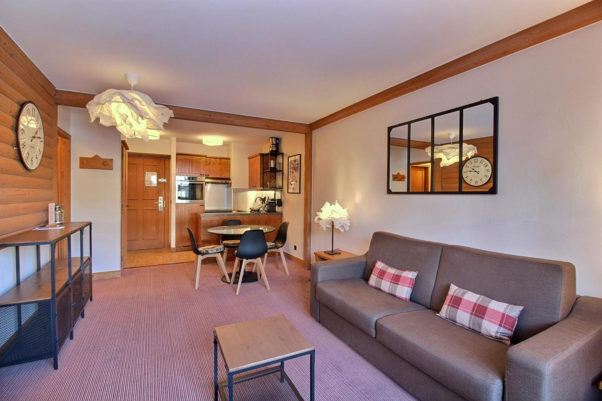 Arc 1950 - Appartement Moderne - Sauna Hammam Jacuzzi - 4 Personnes Les Arcs  외부 사진