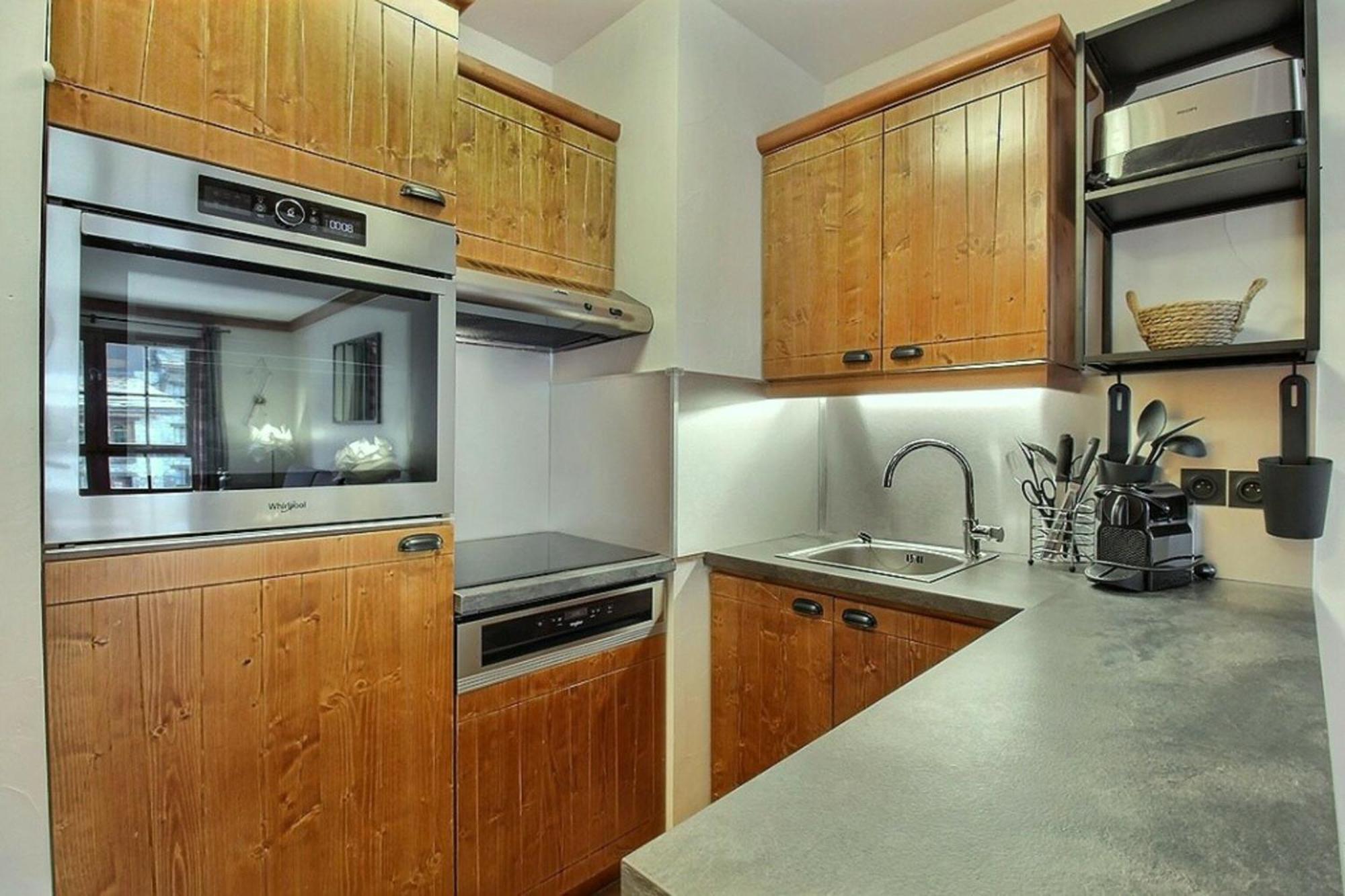 Arc 1950 - Appartement Moderne - Sauna Hammam Jacuzzi - 4 Personnes Les Arcs  외부 사진