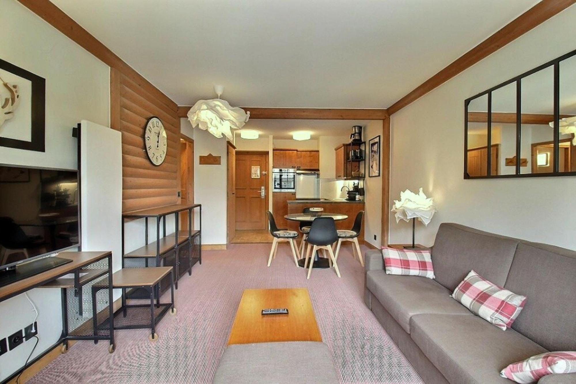 Arc 1950 - Appartement Moderne - Sauna Hammam Jacuzzi - 4 Personnes Les Arcs  외부 사진